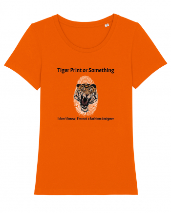 Tiger Print or something  Bright Orange