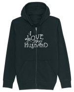 I love my husband Hanorac cu fermoar Unisex Connector