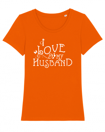 I love my husband Bright Orange