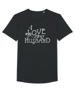 I love my husband Tricou mânecă scurtă guler larg Bărbat Skater
