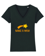 Cute Falling Star, Make a Wish Tricou mânecă scurtă guler V Damă Evoker