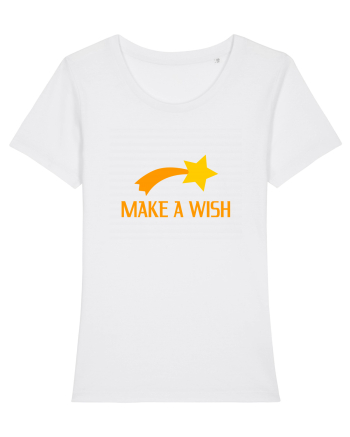 Cute Falling Star, Make a Wish White