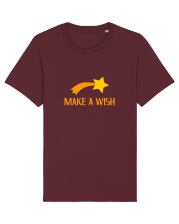 Cute Falling Star, Make a Wish Burgundy