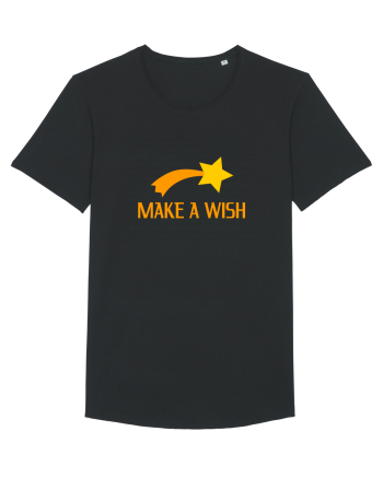 Cute Falling Star, Make a Wish Black
