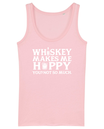 Whiskey makes me happy Cotton Pink