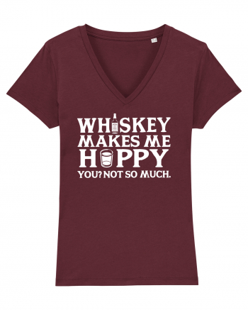 Whiskey makes me happy Burgundy