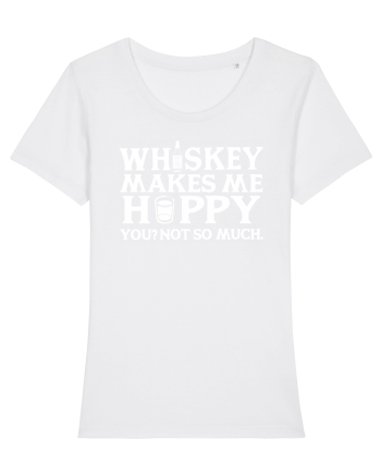 Whiskey makes me happy White