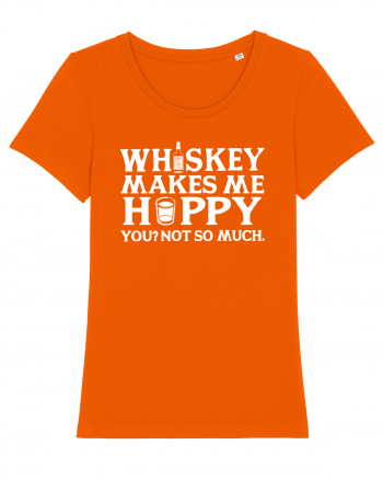 Whiskey makes me happy Bright Orange