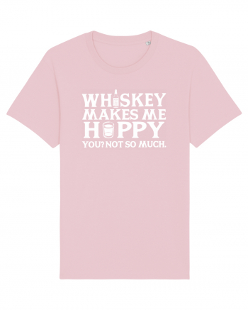 Whiskey makes me happy Cotton Pink
