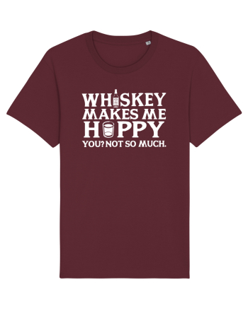Whiskey makes me happy Burgundy