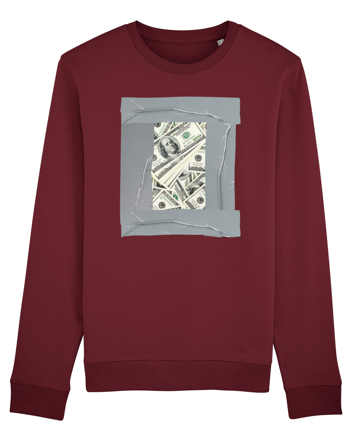 Bluză mânecă lungă Unisex Rise Burgundy