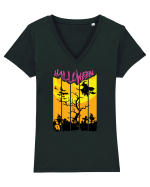 Halloween Flying Witch Tricou mânecă scurtă guler V Damă Evoker