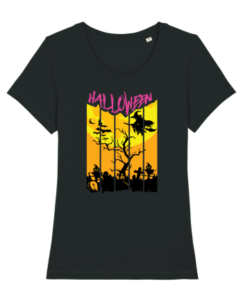 Halloween Flying Witch Black
