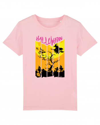 Halloween Flying Witch Cotton Pink