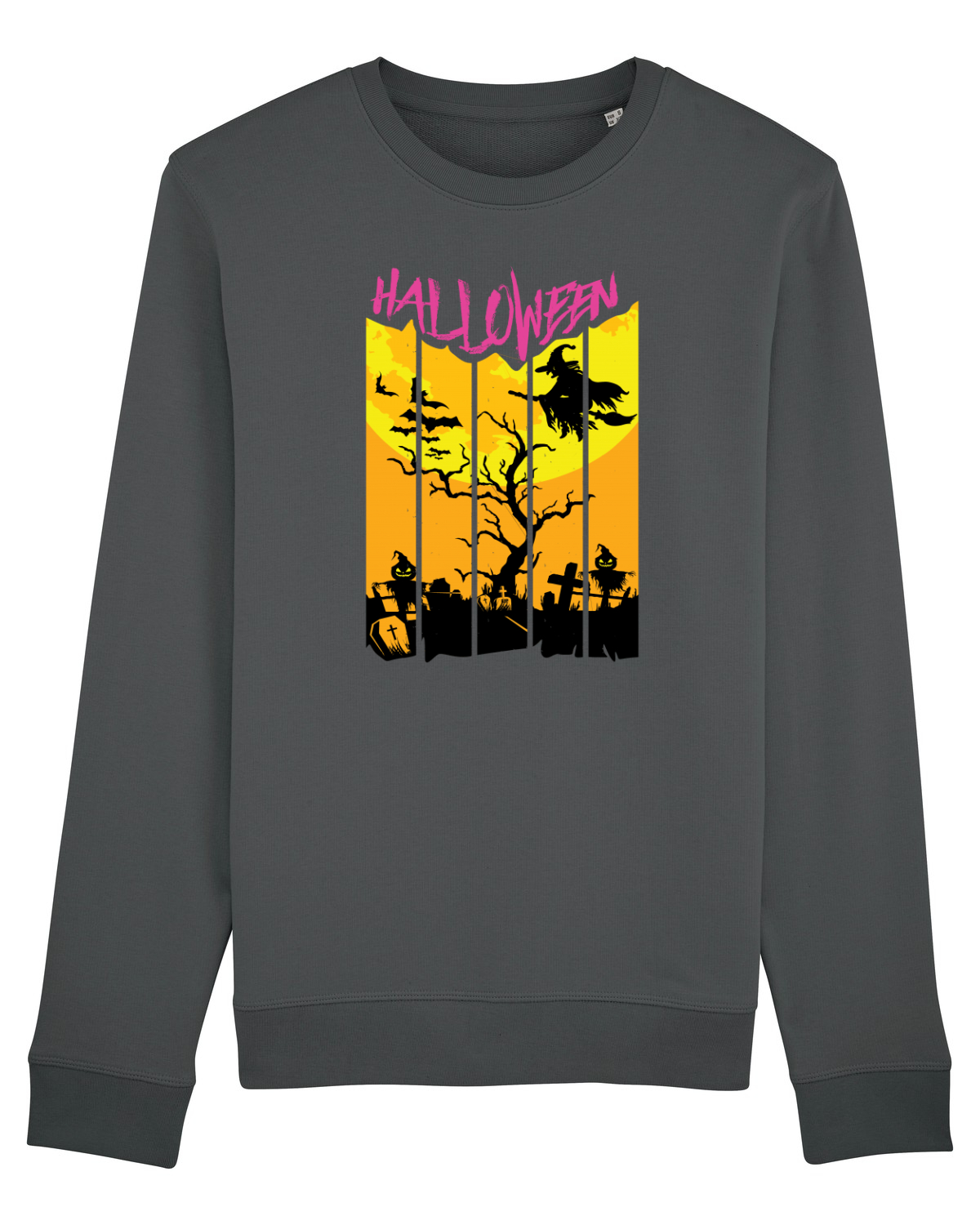 Bluză mânecă lungă Unisex Rise Anthracite