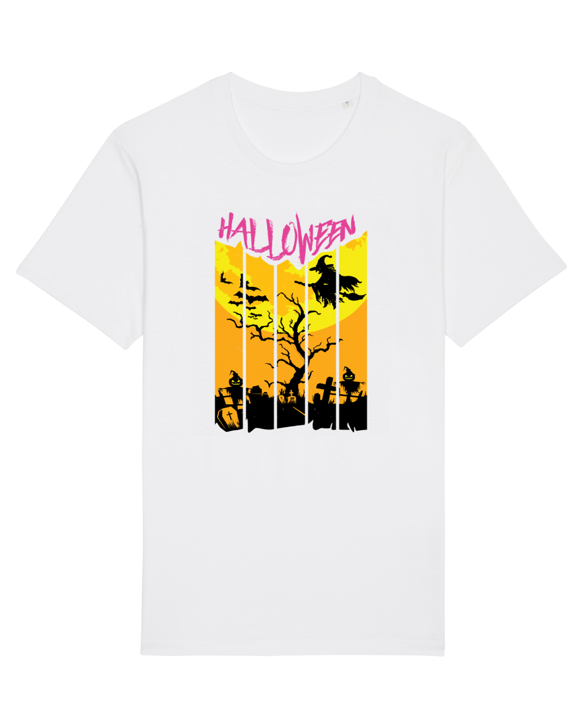 Tricou mânecă scurtă Unisex Rocker White