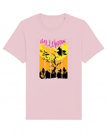Halloween Flying Witch Cotton Pink
