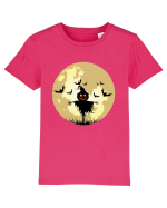 Halloween Full Moon Scary Pumpkin Tricou mânecă scurtă  Copii Mini Creator