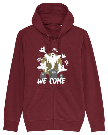 Halloween Funny Creepy Ghost Burgundy