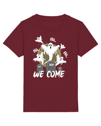 Halloween Funny Creepy Ghost Burgundy