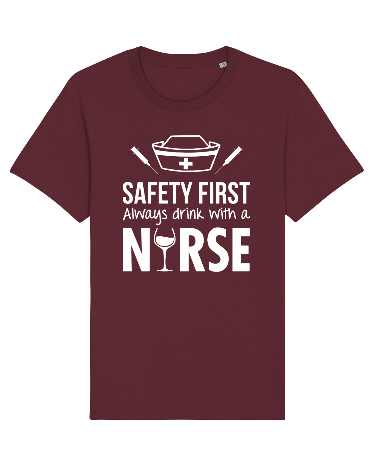 Tricou mânecă scurtă Unisex Rocker Burgundy