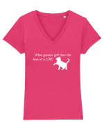 Love  of a Cat Tricou mânecă scurtă guler V Damă Evoker