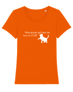Love  of a Cat Tricou mânecă scurtă guler larg fitted Damă Expresser