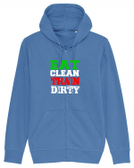 Eat clean Train dirty Hanorac cu fermoar Unisex Connector