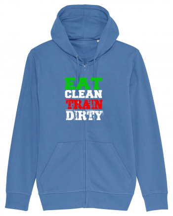 Eat clean Train dirty Bright Blue