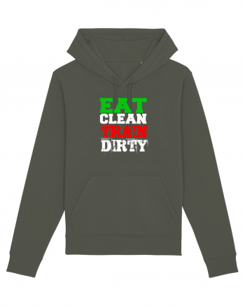 Eat clean Train dirty Khaki