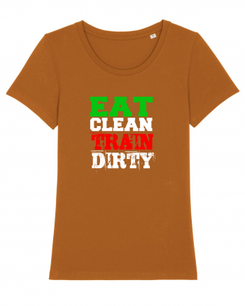Eat clean Train dirty Roasted Orange