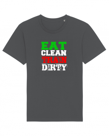 Eat clean Train dirty Anthracite