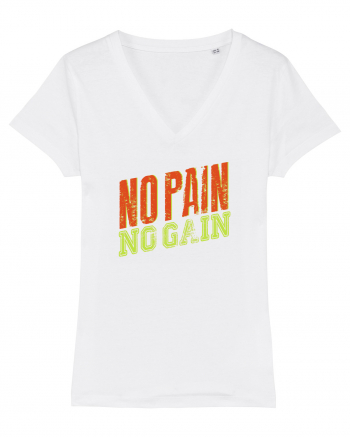 No Pain No Gain White