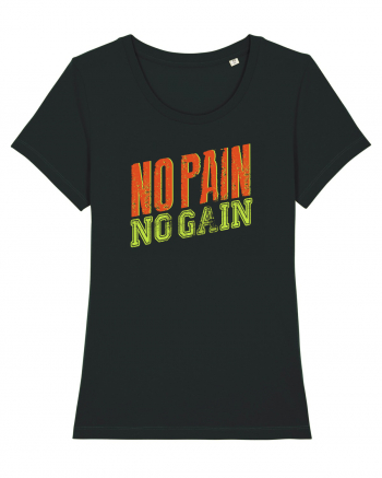 No Pain No Gain Black