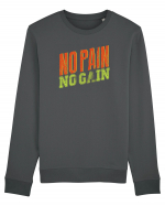 No Pain No Gain Bluză mânecă lungă Unisex Rise