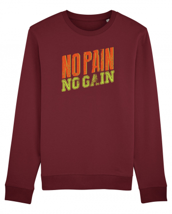 No Pain No Gain Burgundy