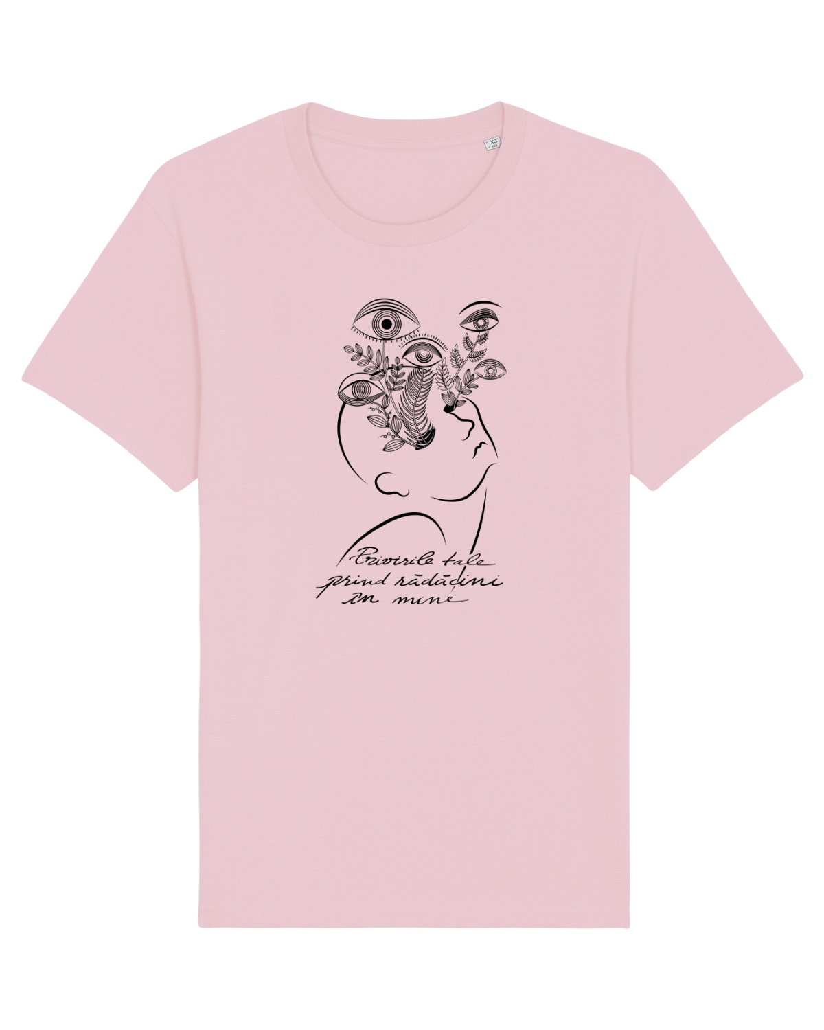 Tricou mânecă scurtă Unisex Rocker Cotton Pink