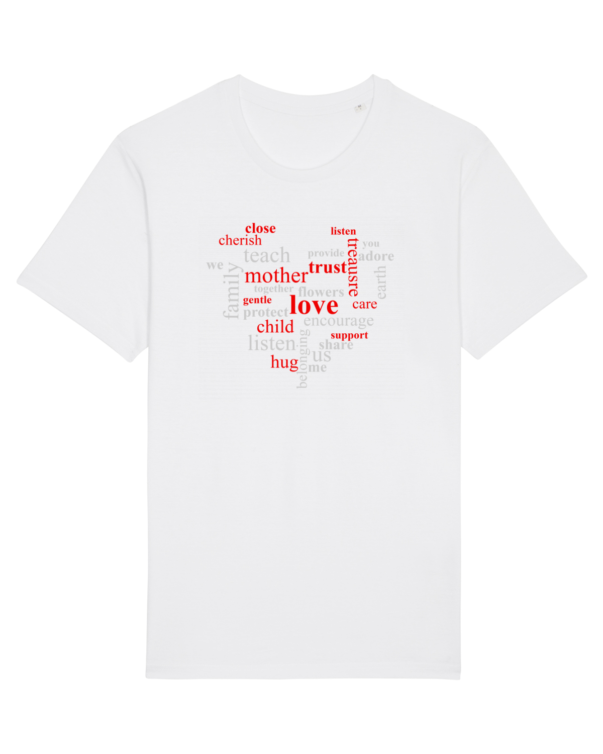 Tricou mânecă scurtă Unisex Rocker White