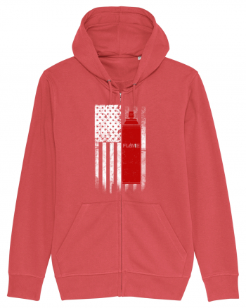 Graffiti US flag Carmine Red