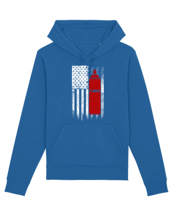 Graffiti US flag Royal Blue