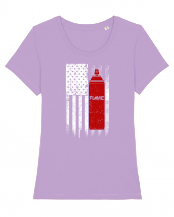 Graffiti US flag Lavender Dawn