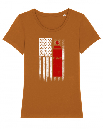 Graffiti US flag Roasted Orange