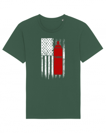 Graffiti US flag Bottle Green