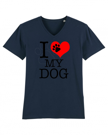 I love my dog. French Navy