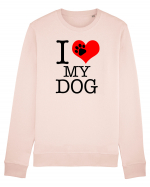 I love my dog. Bluză mânecă lungă Unisex Rise