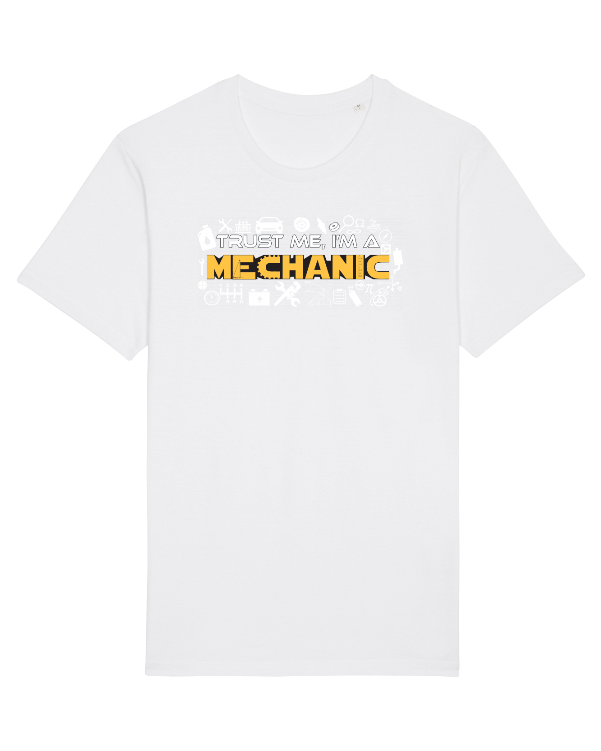 Tricou mânecă scurtă Unisex Rocker White