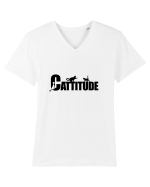 Cattitude Tricou mânecă scurtă guler V Bărbat Presenter