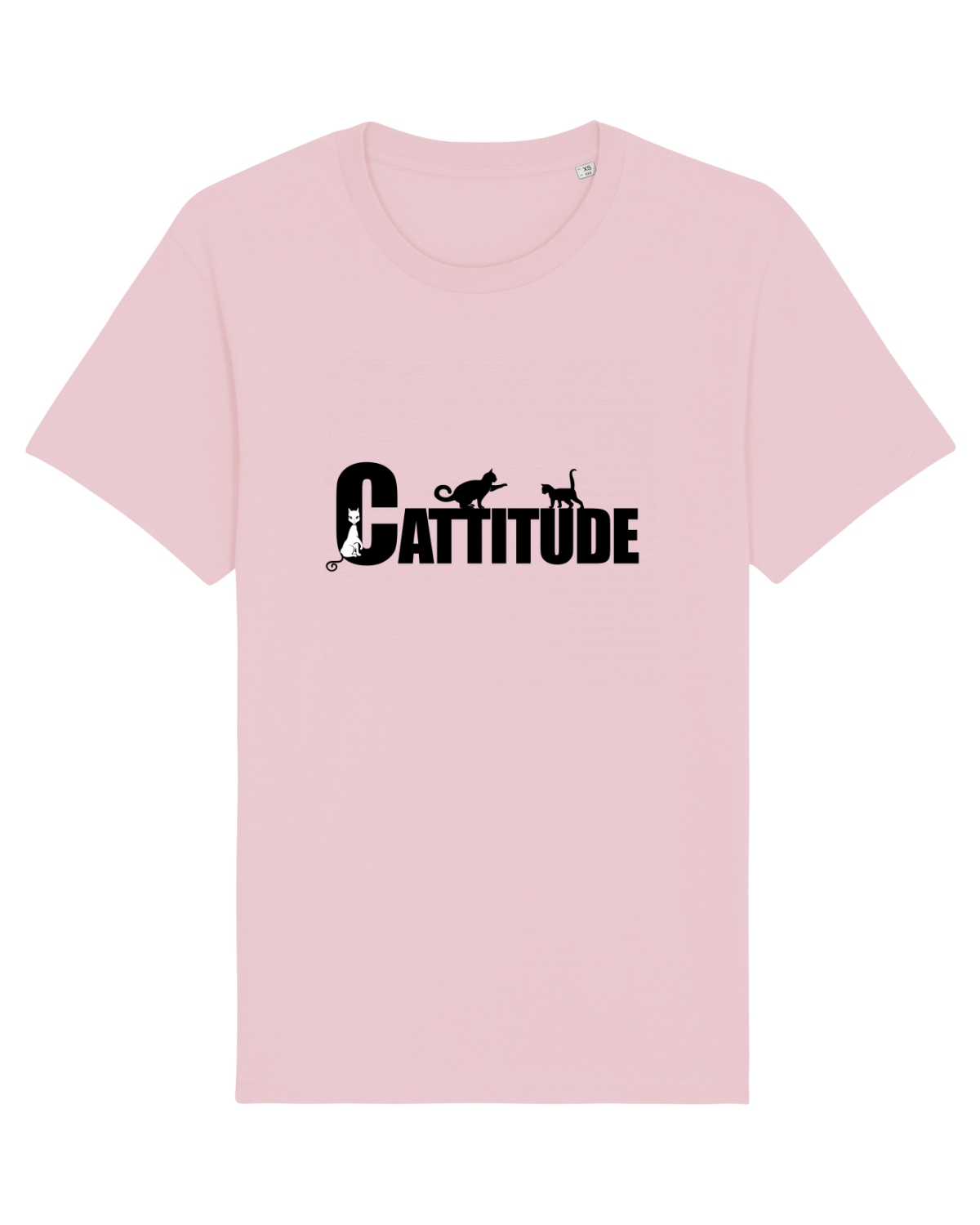 Tricou mânecă scurtă Unisex Rocker Cotton Pink