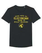 ELECTRICIAN fully charged Tricou mânecă scurtă guler larg Bărbat Skater