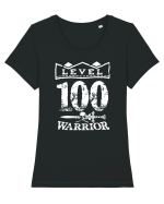 Lvl 100 warrior Tricou mânecă scurtă guler larg fitted Damă Expresser